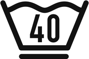 Waschbar bis 40 °C