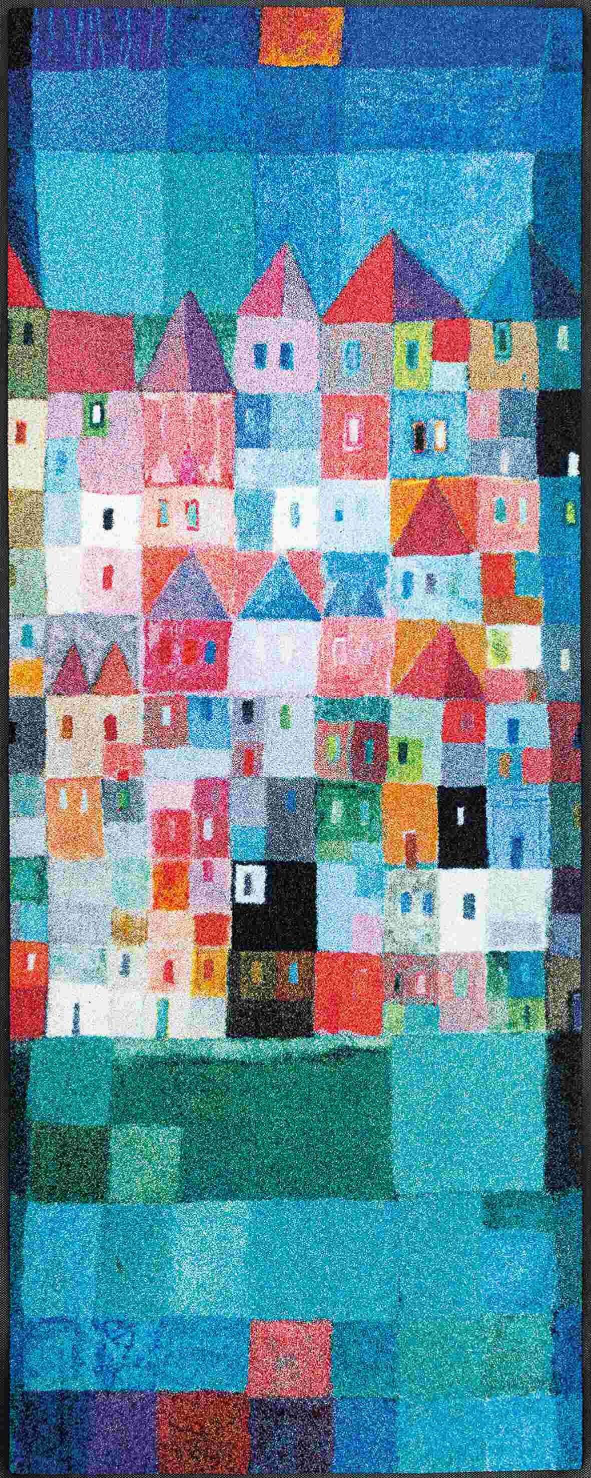 wash+dry Fussmatte Colourful Houses 75/190 4032445078470