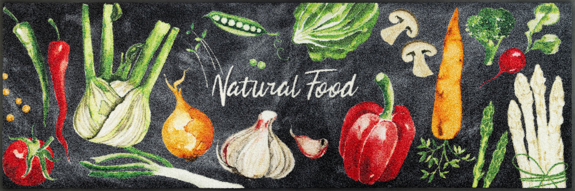 wash+dry Eingangsmatte Natural Food 60x180 cm 9010216062151