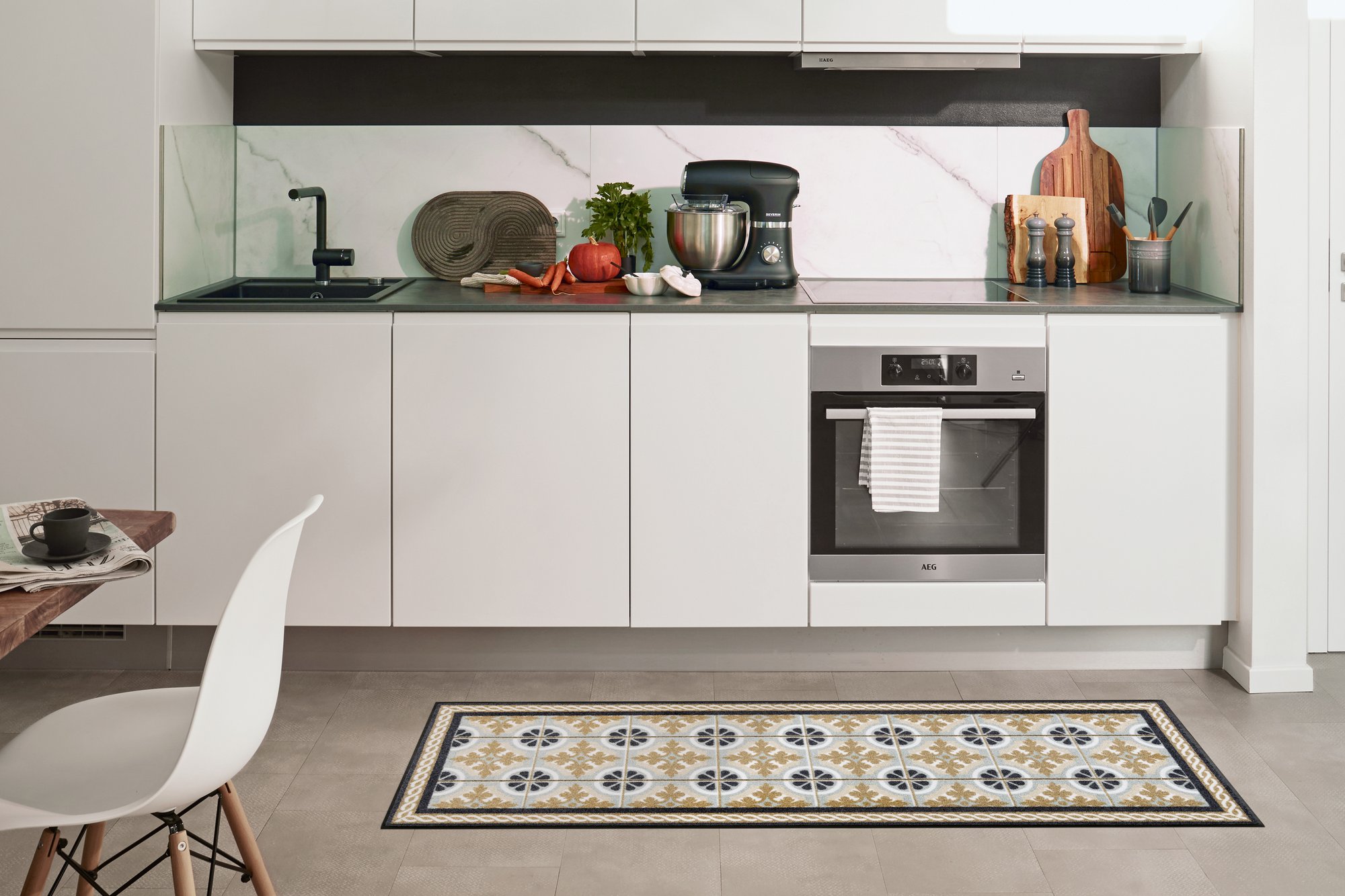 wash+dry Eingangsmatte Kitchen Tiles 60/180 4032445087984
