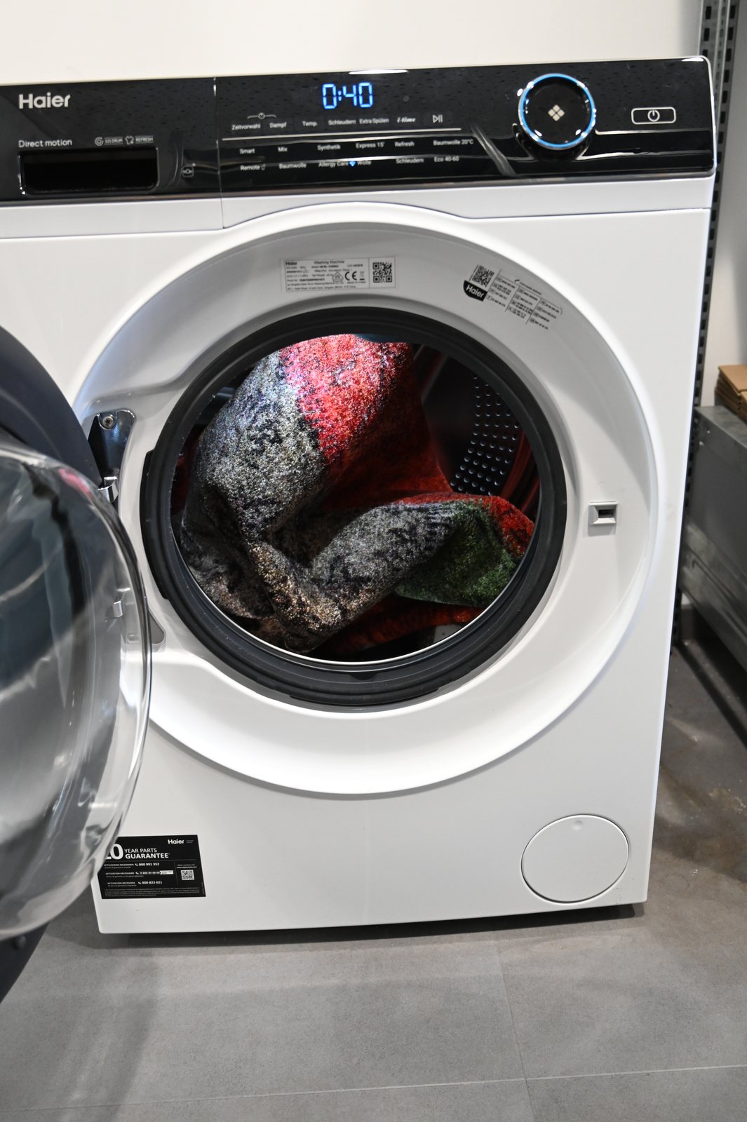 wash+dry Fußmatte lose geknüllt in der Waschmaschine