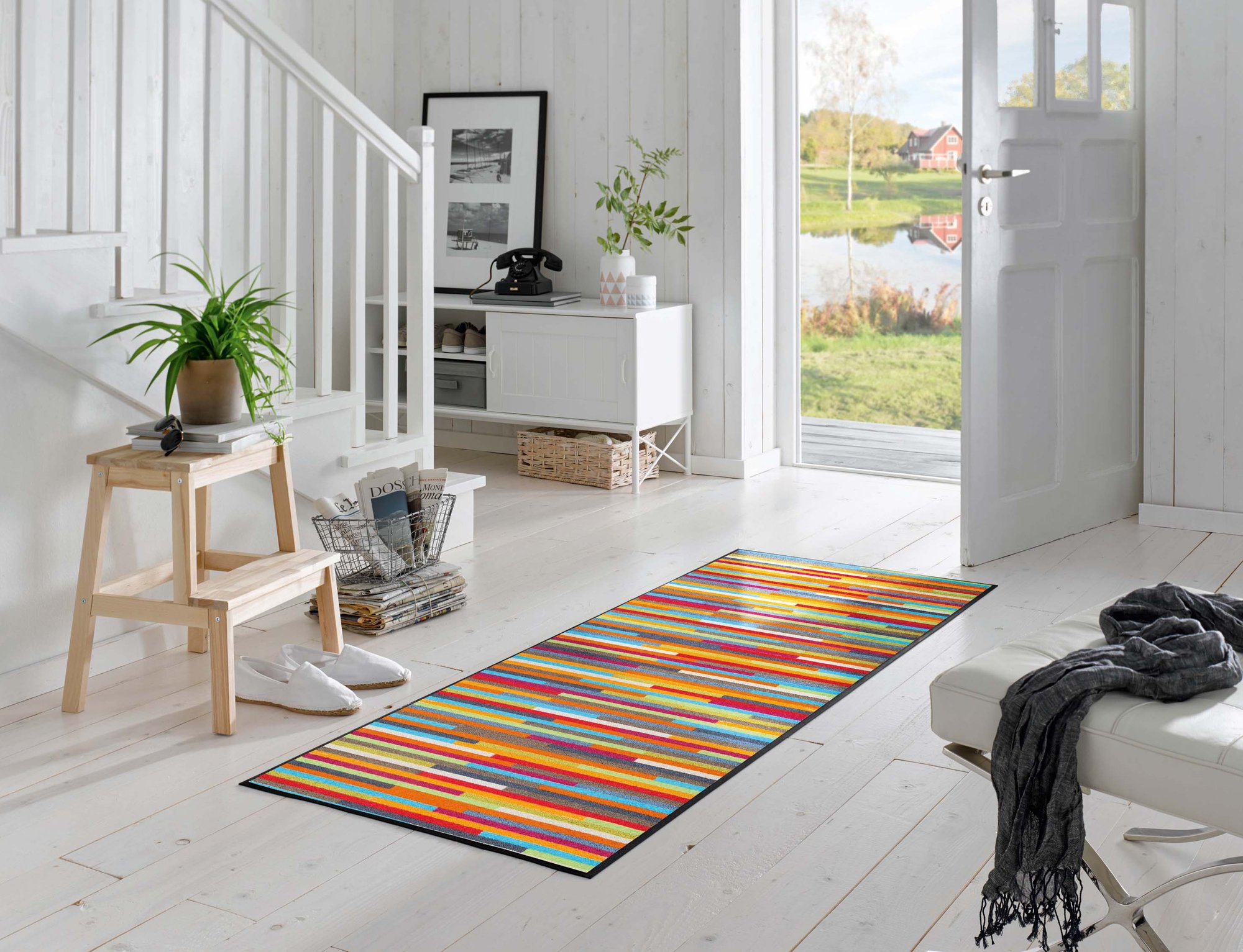 wash+dry Fussmatte Mikado Stripes 75/190 4032445062349