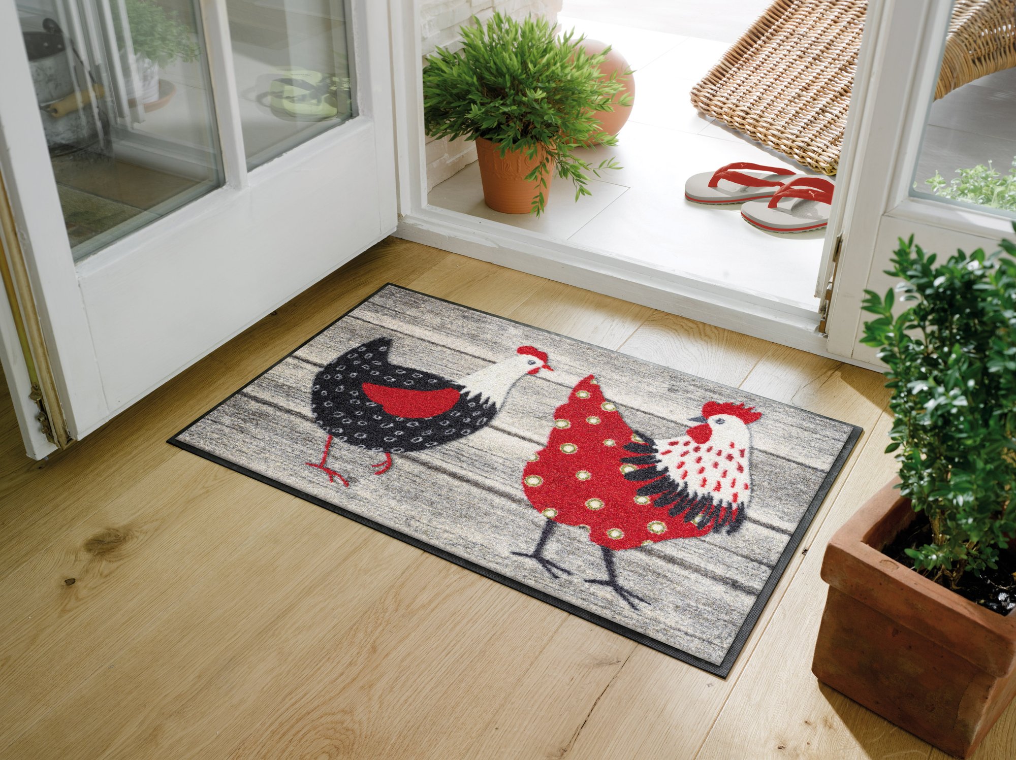 wash+dry Matte Chicken Farm 50x75 cm 9010216062526
