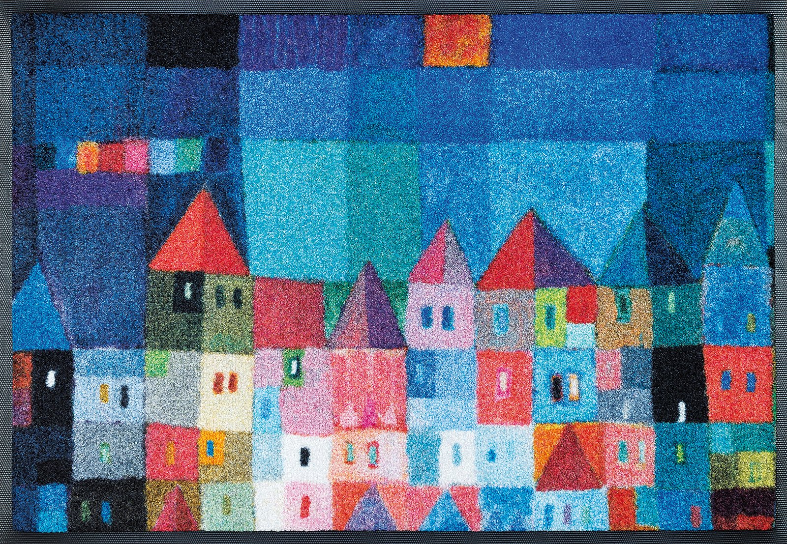 wash+dry Fussmatte Colourful Houses 50/75 4032445078456