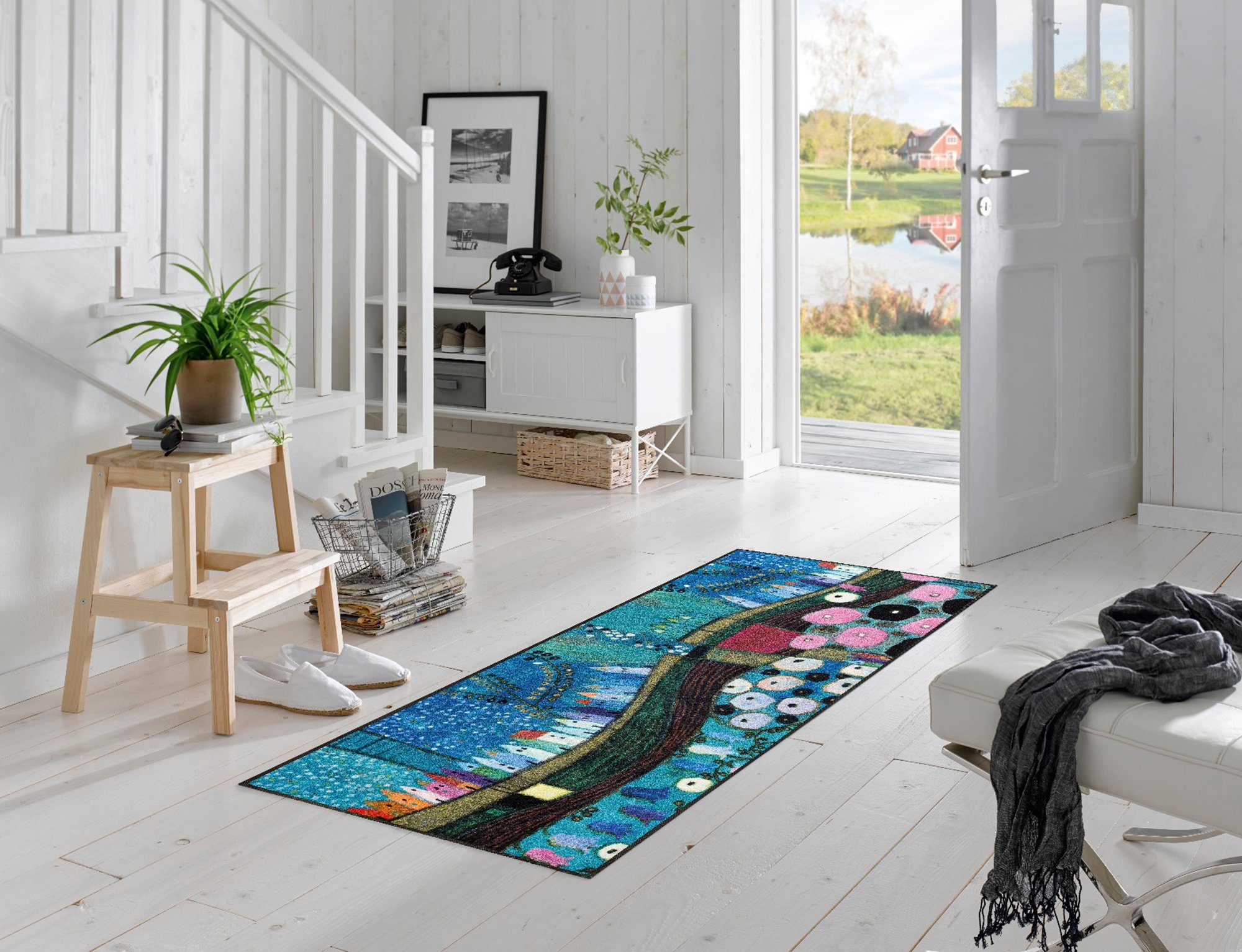 wash+dry Matte Stadt in Blau 75/190 4032445087489