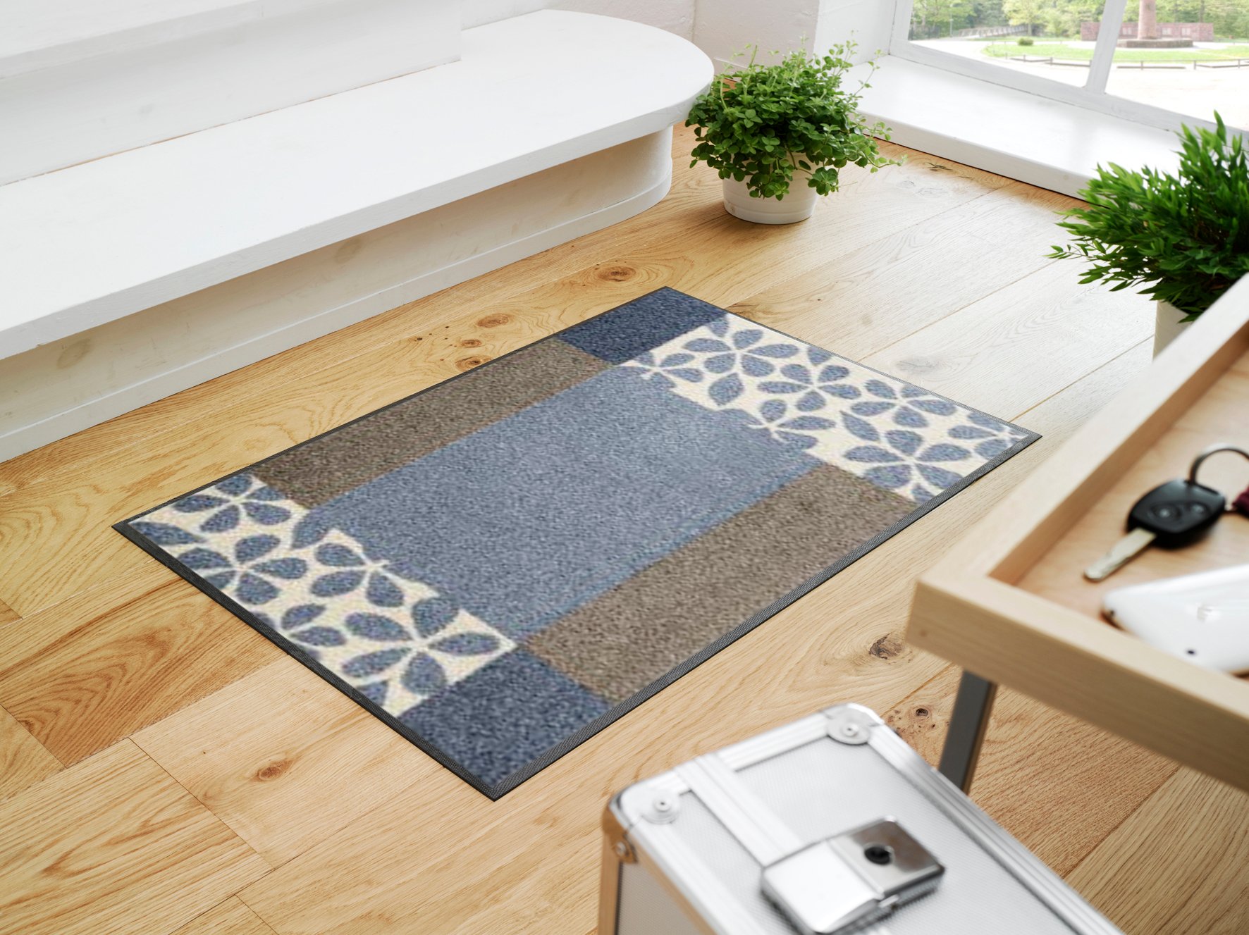 wash+dry Fussmatte Florita grey 50/75 4032445064558