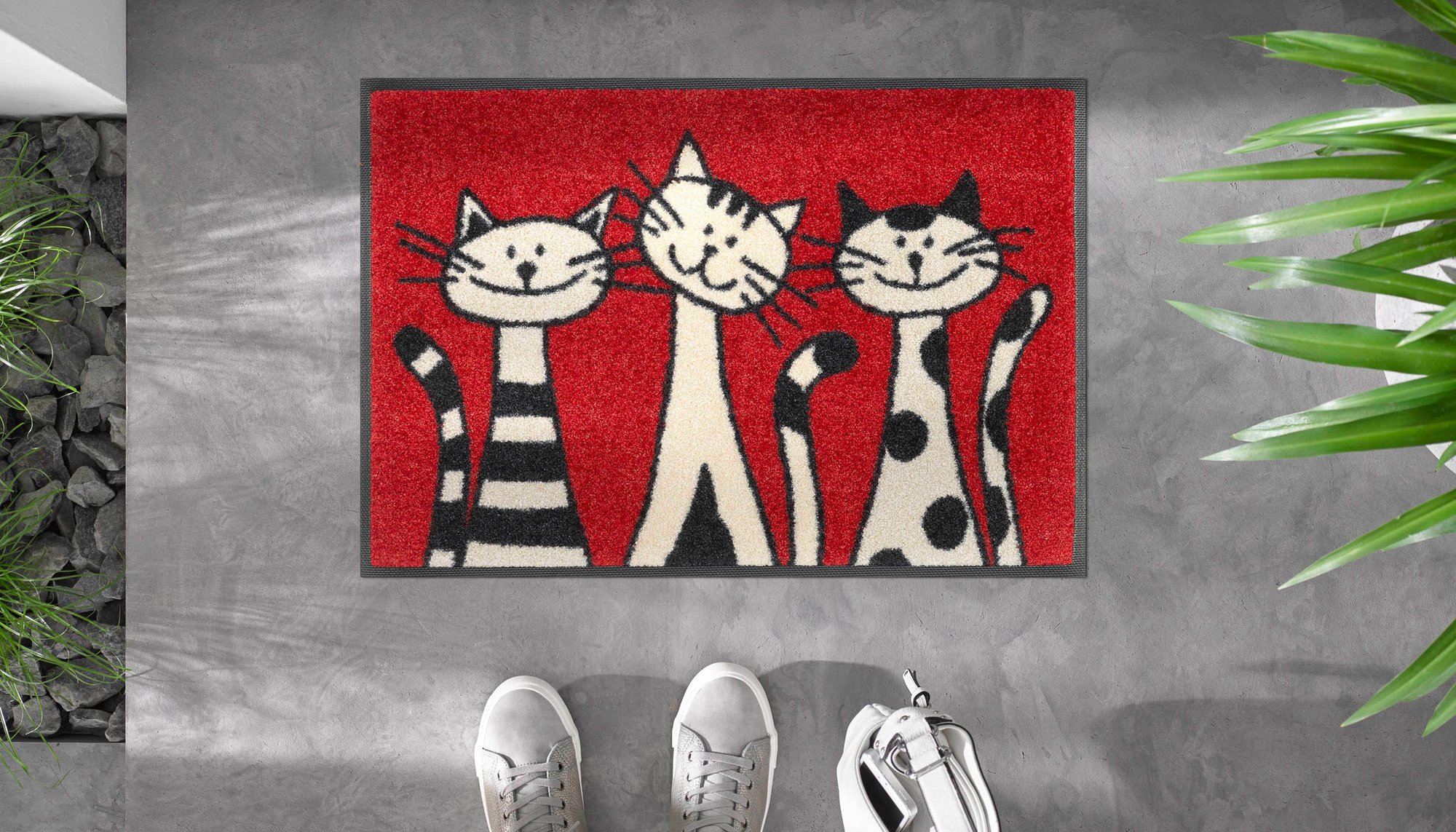 wash+dry Fussmatte Three Cats 40/60 9010216029932