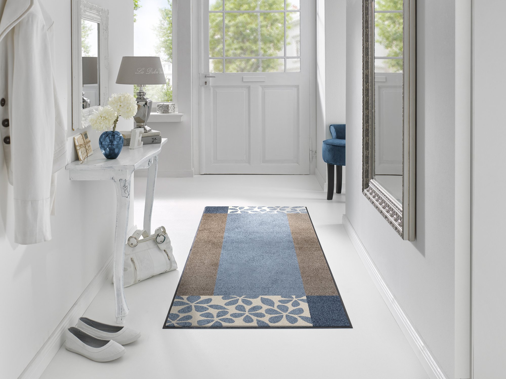wash+dry Fussmatte Florita grey 75/190 4032445064572