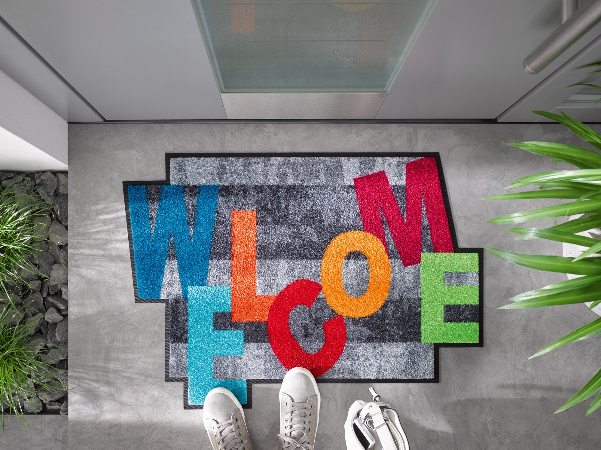 wash+dry Eingangsmatte Crazy Welcome 60/85 9010216019865