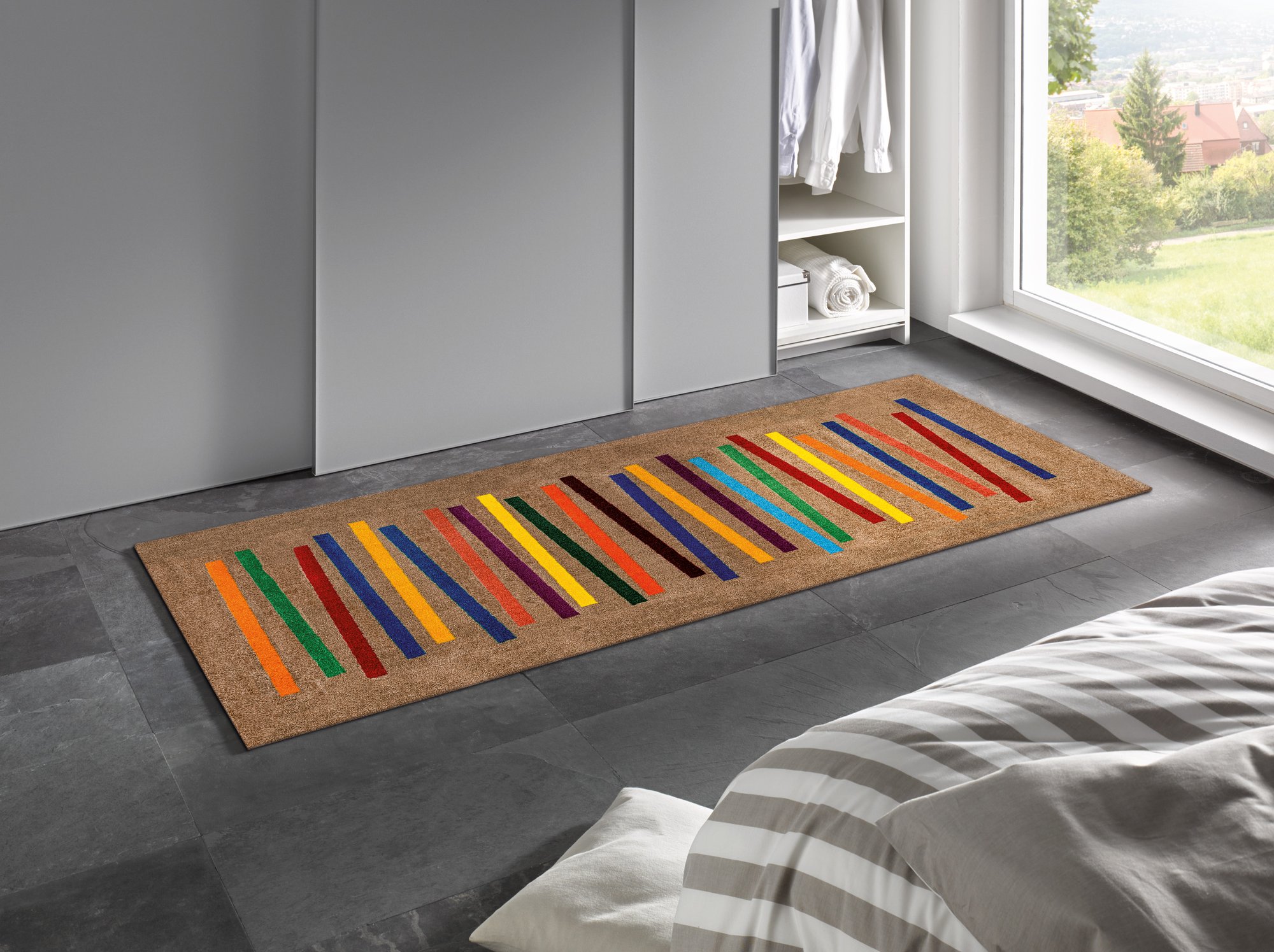 wash+dry Fussmatte Mixed Stripes 80/200 4032445055327
