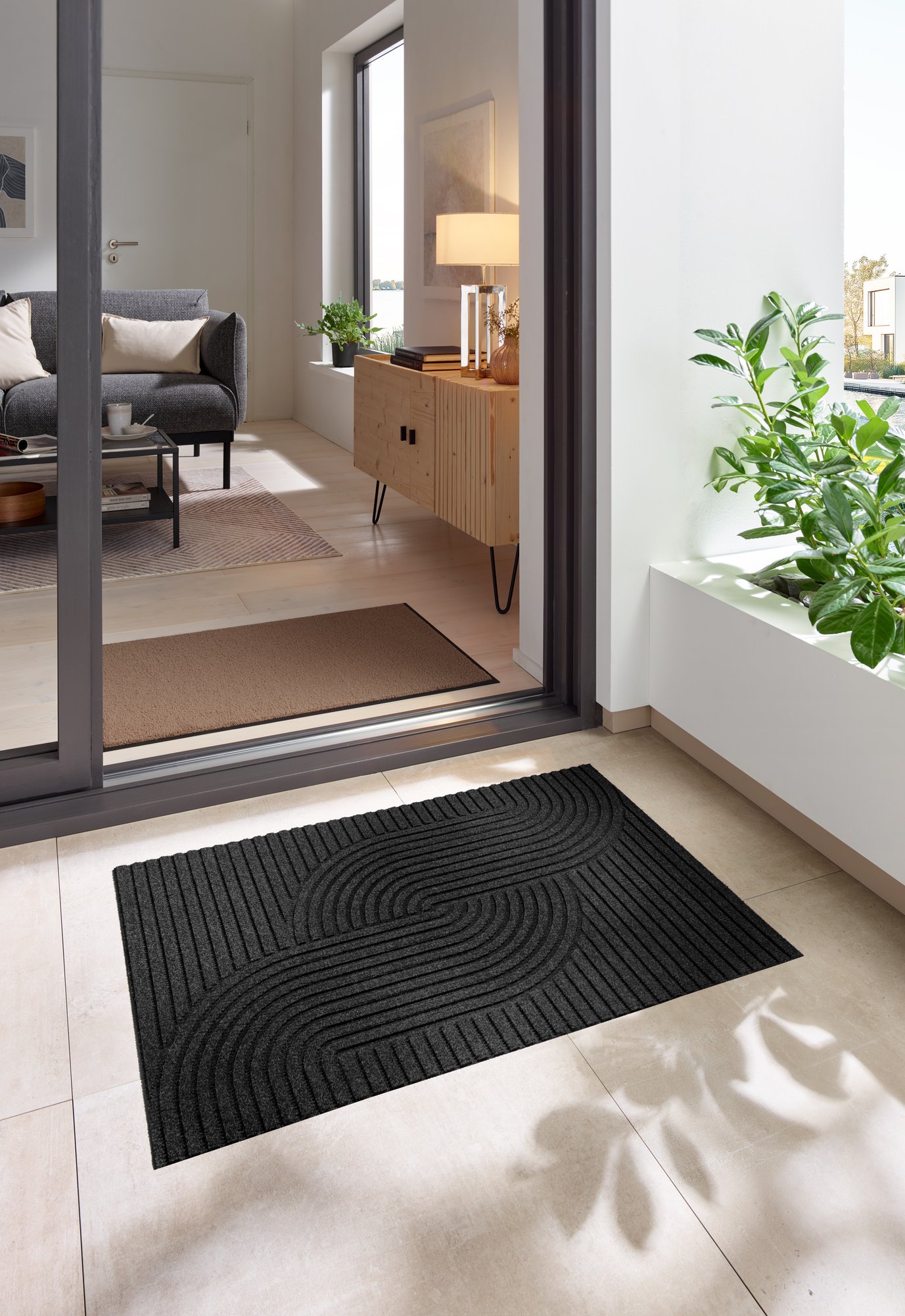 wash+dry Fussmatte DUNE Fussmatte Loop dark grey 60x90 9010216079531