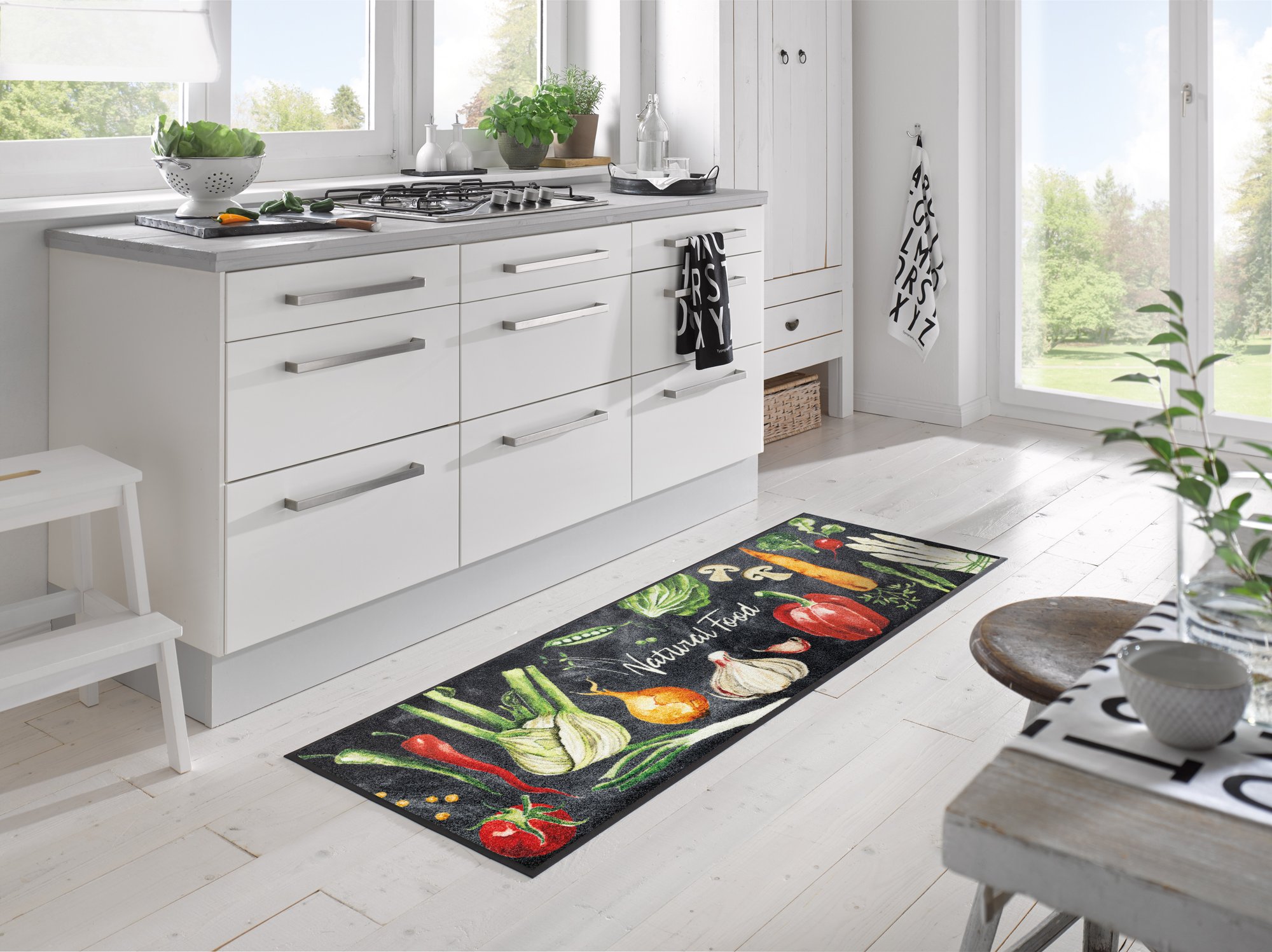 wash+dry Eingangsmatte Natural Food 60x180 cm 9010216062151