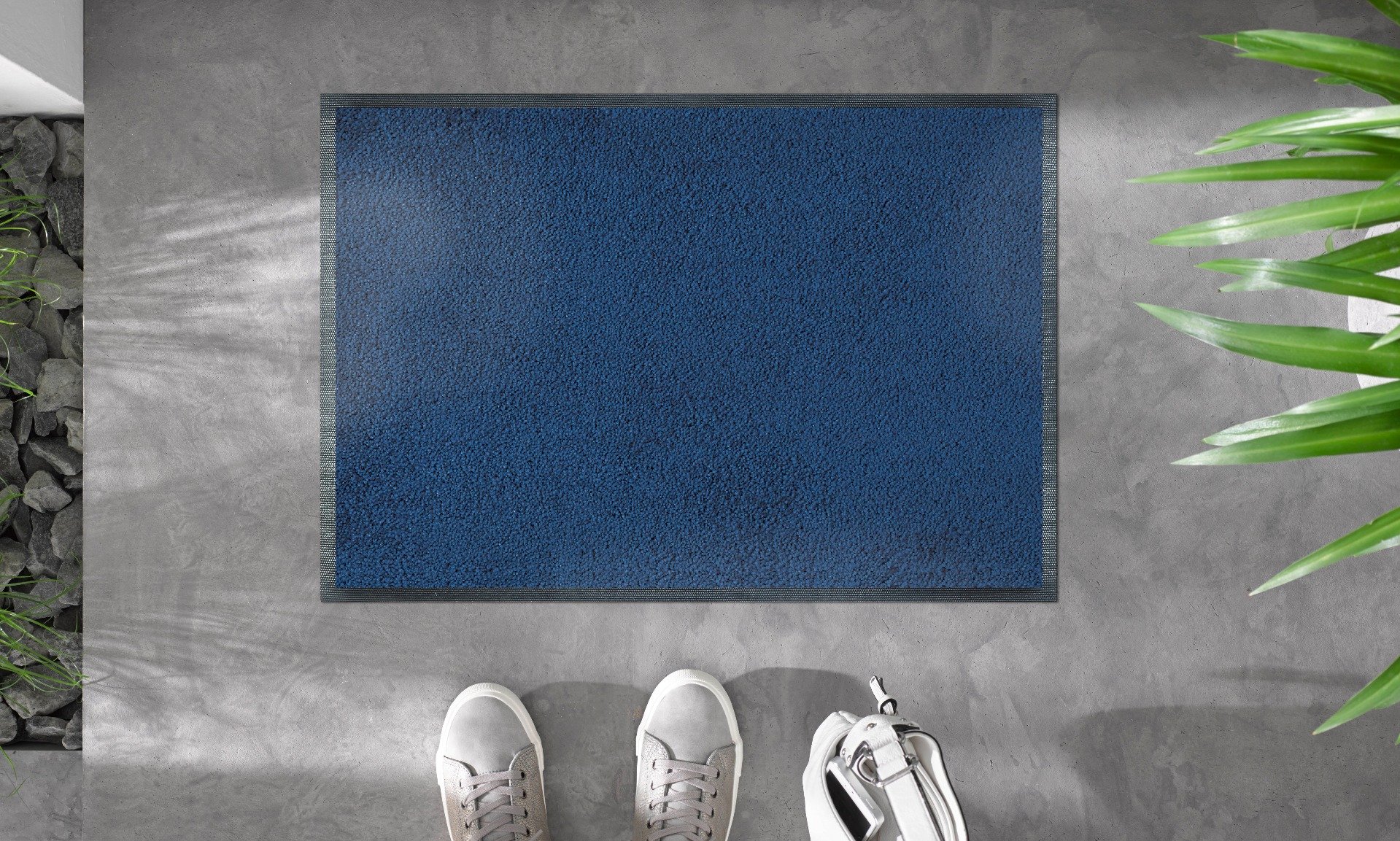 wash+dry Fussmatte Navy 40/60 4032445004837