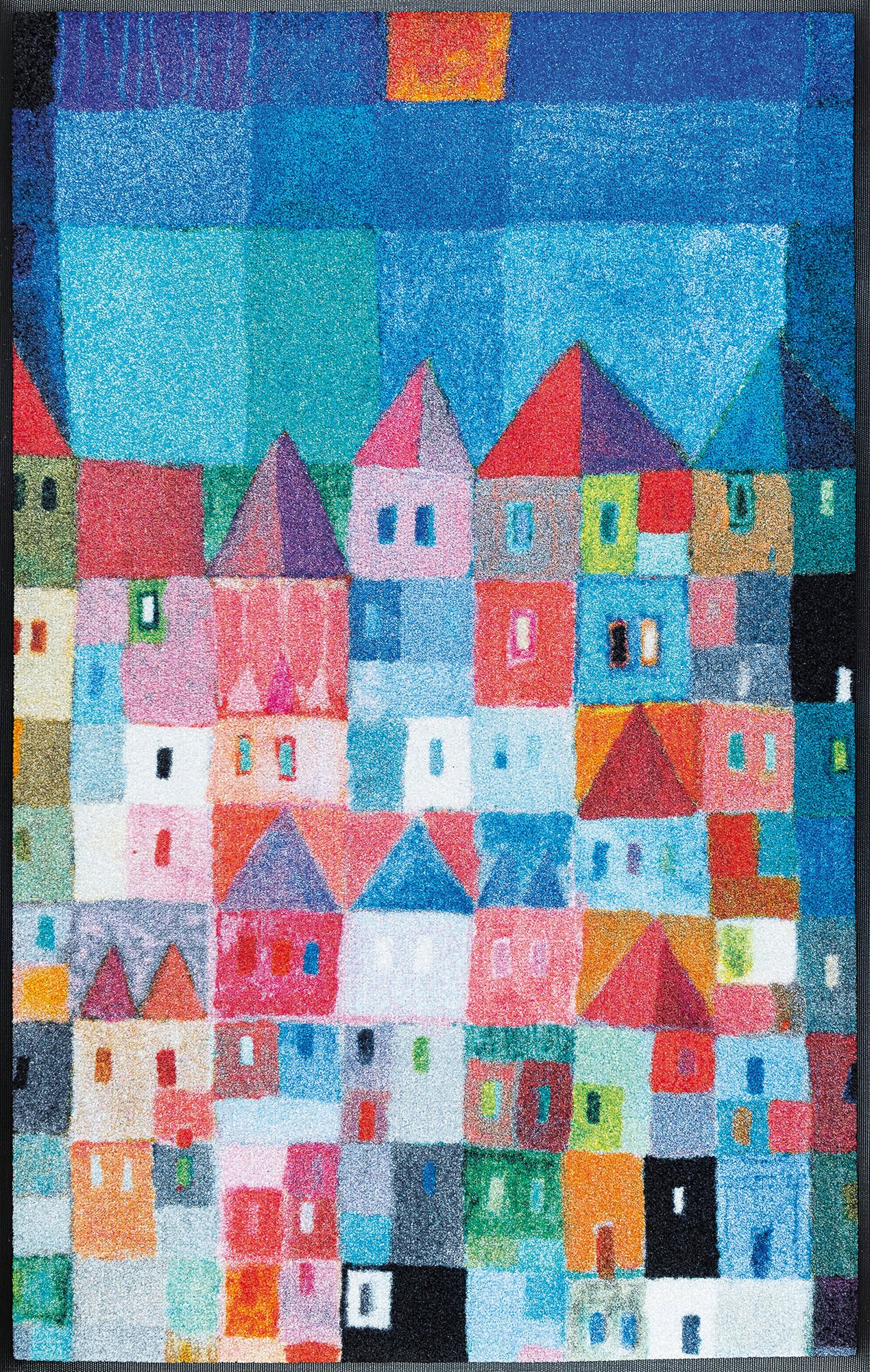 wash+dry Fussmatte Colourful Houses 75/120 4032445078463