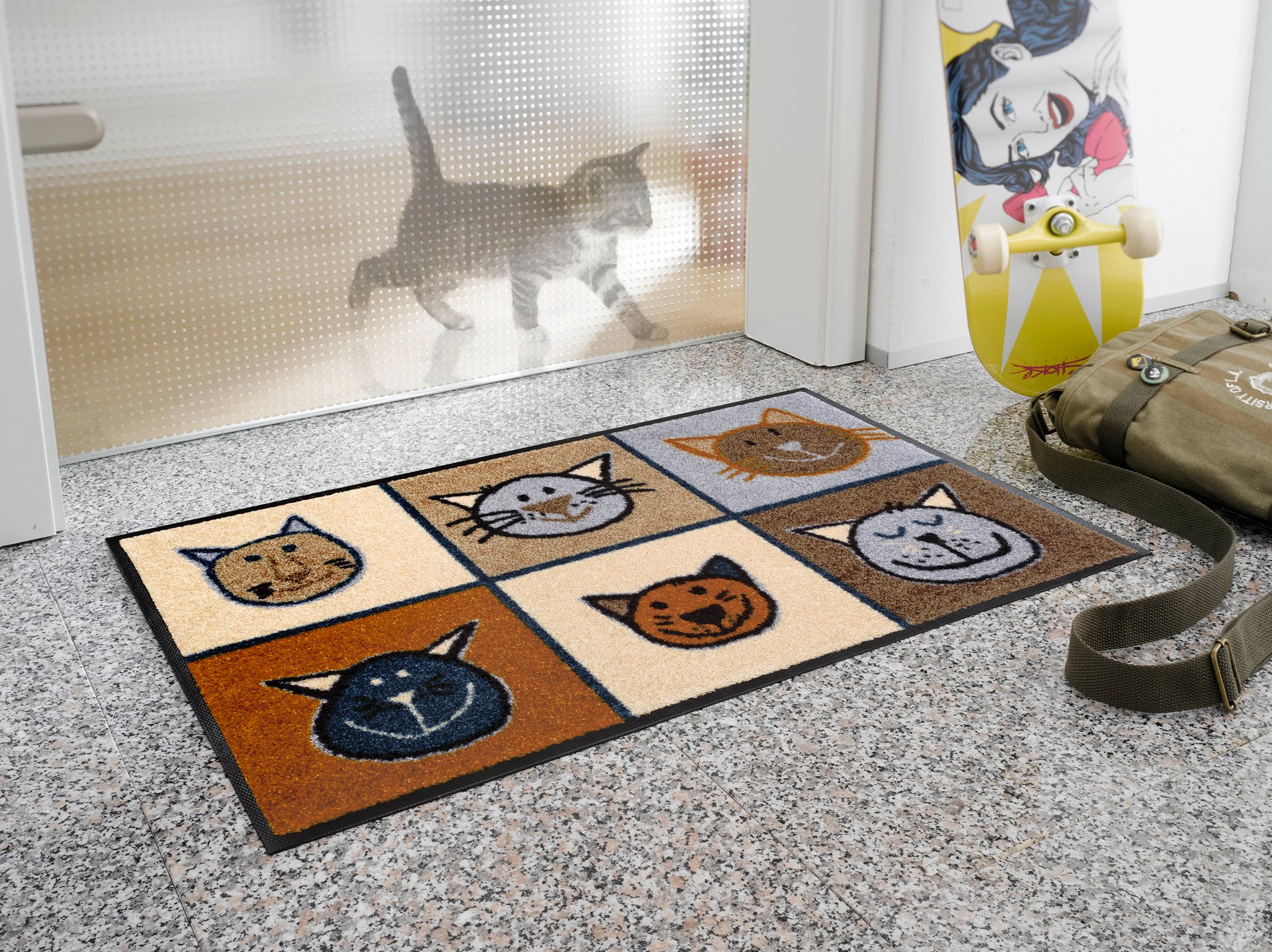 wash+dry Fussmatte Miau Miau 50/75 4032445008217
